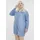 Vero Moda Curve Blusenkleid Falten Blau 48