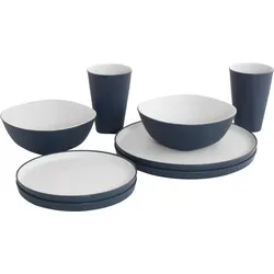 Outwell Gala 2 Person Dinner Set Navy Night blue & grey