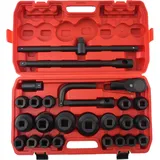 24tlg Schlagschrauber Nüsse 3/4" 1" 6-kant Steckschlüssel Metrisch 21-65mm