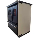 VERSO CS PLUS INOX Ivory links Festbrennstoffherd  Küchenofen7,7 kW  BImSchV - 2