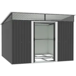 Gerätehaus »Metallgerätehaus«, wetterfest und langlebig, nahezu wartungsfrei, 30991440-0 anthrazit -beige