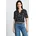 Bluse mit Muster Blau 38