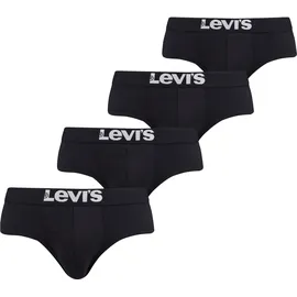 Levis Slip, (Packung, 4 St.), mit Logo-Webbund, Gr. XL - 4 St., schwarz, , 57085054-XL 4 St.