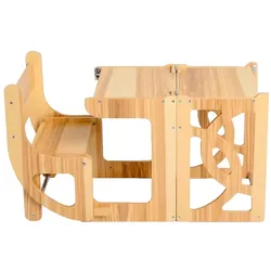 Montessori Lernturm Divit LT1 Kindertisch mit Hocker