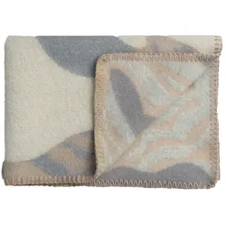 Røros Tweed - Fugl og Fisk Baby Wolldecke, grau / beige