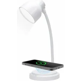 Bigben Connected BigBen 15W Induktionsladegerät + Lautsprecher + Lampe, Weiß - Weiß