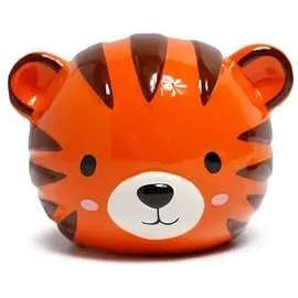 Puckator Spardose für Kinder aus Keramik – Alfie, der Tiger, süße Tiere, aufklappbar