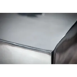 Riess-Ambiente Beistelltisch TWIST - 30cm silber Aluminium poliert Sitzhocker Modern Design