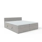 FEDVE Boxspringbett Bett Verdig Doppelbett Bettkästen Hellgrau 140x200 - Hellgrau