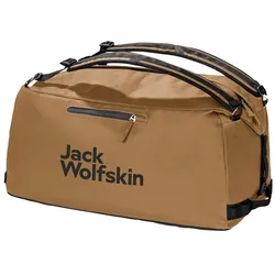 Reisetasche JACK WOLFSKIN "TRAVELTOPIA DUFFLE 65", braun (dunelands), Polyester, Taschen