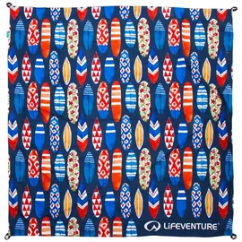 Lifeventure Picknickdecke Surfboards blau 150 x 150 cm