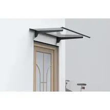 Trendline Vordach Nizza 140 x 90 cm schwarz