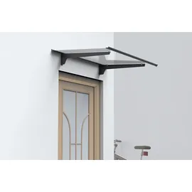 Trendline Vordach Nizza 140 x 90 cm schwarz