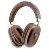 GUESS Pu Leather 4g Triangle Logo Kabellose Kopfhörer Braun Braun One Size - Braun
