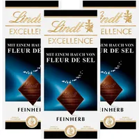 Lindt Excellence Fleur de Sel Feinherb Tafel 100g x 3 = 300g