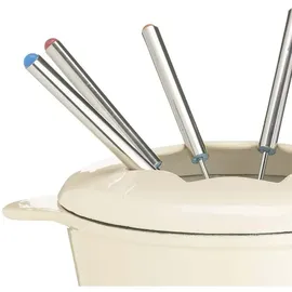 masterclass Fondue MASTER CLASS "MasterClass", beige (cremefarbig), B:21cm H:13cm, Fondues, emailliertes Gusseisen, in Geschenkverpackung