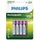 Philips Rechargeable AAA 950 mAh 4 St.
