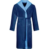 Bugatti Vossen Bademantel mit Kapuze, in marine blau & Gr.: XXL