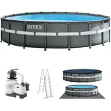 Intex Frame Pool 549 x 132 cm Komplettset | Rundpool mit Zubehör