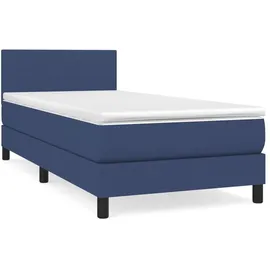 vidaXL Boxspringbett 100 x 200 cm Blau