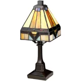 Elstead Lighting Holmes Tiffany Mini-Tischlampe Bunt