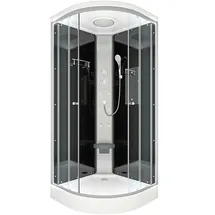 SeniorBad Duschkabine Fertigdusche Dusche Komplettkabine D10-03T0-EC 80x80 cm mit 2K Scheiben Versiegelung