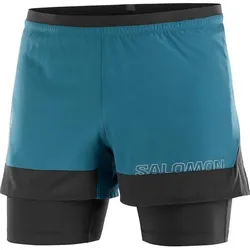 SALOMON Herren Shorts CROSS 2IN1 SHORTS M DEEP, DEEP DIVE/DEEP BLACK/, XXL