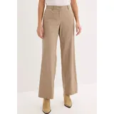 bonprix Leinenhose Loose Fit Braun 44
