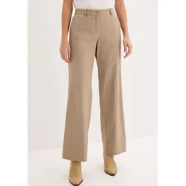 bonprix Leinenhose Loose Fit Braun 44