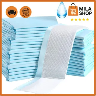 Buyockss Baby-Einweg-Unterlage, 100 Stück, Inkontinenz-Wickelunterlage, Babywindeln, Neugeborenen-Einlagen, weich, atmungsaktiv, wasserdicht, auslaufsicher, schnell absorbierend, 33 x 45,7 cm