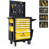 BAMATO Premium Werkstattwagen WORK-550 mit 348-tlg CrV Werkzeugset