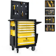 BAMATO Premium Werkstattwagen WORK-550 mit 348-tlg CrV Werkzeugset
