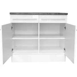 BASIC by Balculina Unterschrank Jazz 100 x 90 x 60 cm Weiß