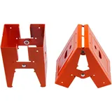 Sägebock-Halterungen, 2 Stück, Stahl-Sägebock-Halterungen, Verstellbare Mechanische Metallhalterungen für die Holzbearbeitung, Rutschfestes Design, Breite Anwendung