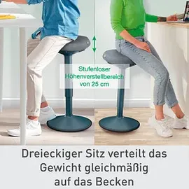 Leitz Ergo Active Stehhilfe Dunkelgrau