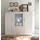 Highboard 156 x 137 x 46 cm Braun / Weiß