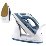 steam iron, Dampfbügeleisen, Bügeleisen Mit Kabel & Kabellos 2200W 360ml Wassertank, Keramik-Bügelsohle, Selbstreinigungs- & Sprühwasserfunktion, Antikalk, Tropfstopp Dampfbügeleisen