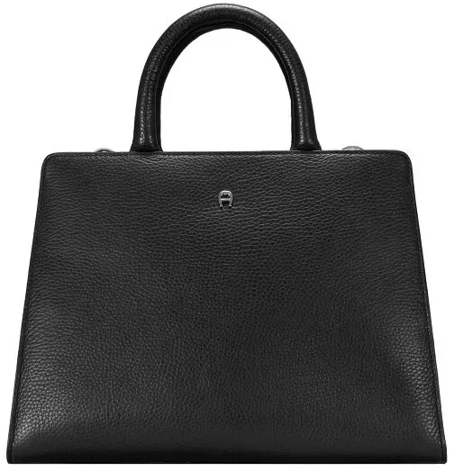 AIGNER Cybill Henkeltasche Leder 33 cm schwarz