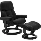 Stressless Relaxsessel Ruby Leder 79 x 98 x 76 cm Schwarz