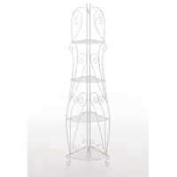 TPFGarden Standregal, Weiß, Metall, 40x154x30 cm, Wohnzimmer, ,