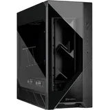 Silverstone SST-ALF2B-G, Premium-Super-Tower-Gehäuse, Beinhaltet DREI Lüfter Air Penetrator 184i PRO für, Unterstützung für Flüssigkühlkörper bis 540 mm, Schwarz
