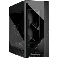 Silverstone SST-ALF2B-G, Premium-Super-Tower-Gehäuse, Beinhaltet DREI Lüfter Air Penetrator 184i PRO für, Unterstützung für Flüssigkühlkörper bis 540 mm, Schwarz