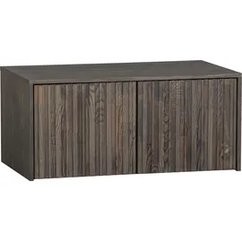 Woood Truhenbank New Gravure Braun 88 x 40 x 50 cm
