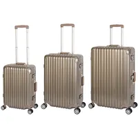 TRAVELHOUSE London Koffer-Set 3-tlg. gold/grau/silber