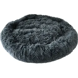 Hundebett Jimmy flauschig anthrazit 80 x 18 cm Hunde Bett Kissen Schlafplatz