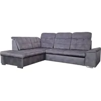 Möbel punkt Ecksofa New York mit Schlaffunktion Anthrazit