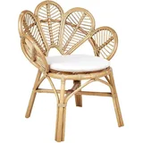 Sessel Natürlich Rattan Stapelbar Pfauenthron Boho Rustikal für Outdoor Indoor Garten Terrasse Balkon Wohnzimmer Schlafzimmer Jugendzimmer