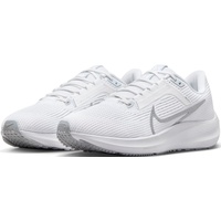 Nike Damen W AIR Zoom Pegasus 40 Sneaker, White/METALLIC Silver-Pure Platinum, EU - 40 EU