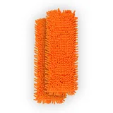 BestLivings Bodenwischer Ersatzbezug Mikrovelour Chenille Orange 2er Pack