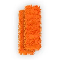BestLivings Bodenwischer Ersatzbezug Mikrovelour Chenille Orange 2er Pack